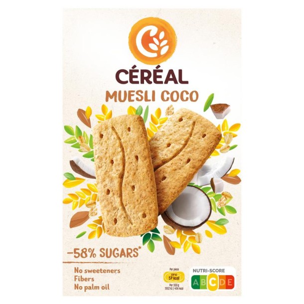 Cereal Koekjes muesli/cocos (200 Gram)