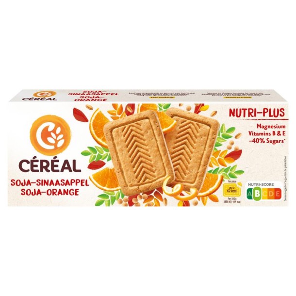 Cereal Koekjes soja/sinaasappel (280 Gram)