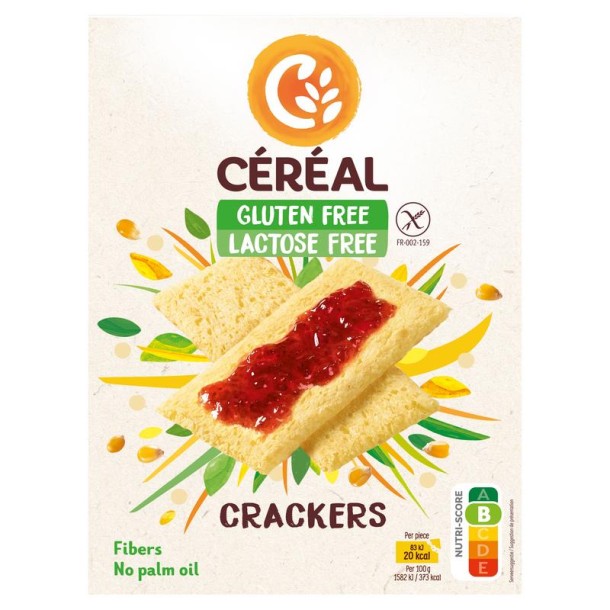 Cereal Crackers glutenvrij (250 Gram)