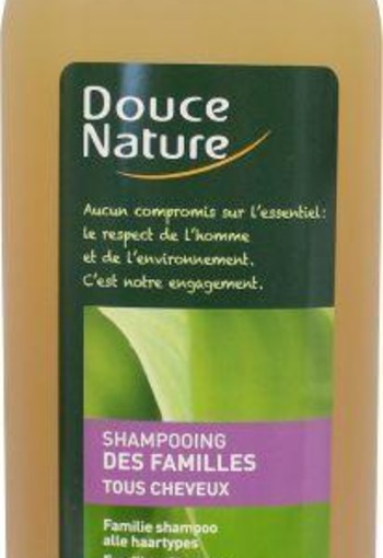 Douce Nature Shampoo glanzend haar met groene thee familie bio (1 Liter)