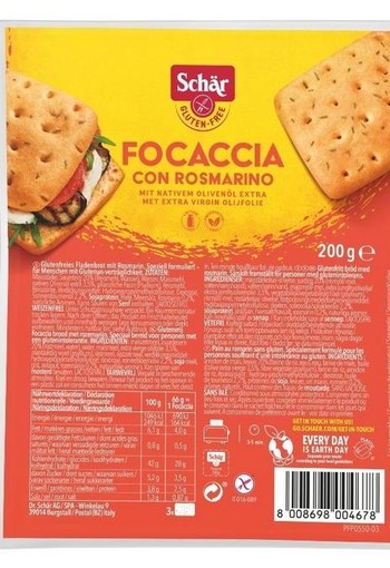 Dr Schar Focaccia (200 Gram)