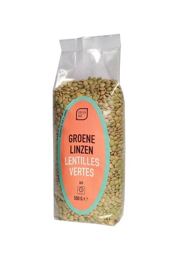 Greenage Groene linzen bio (500 Gram)