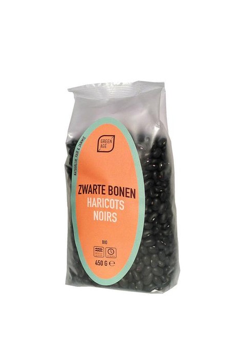 Greenage Zwarte bonen bio (450 Gram)