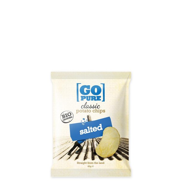 Go Pure Chips naturel gezouten bio (40 Gram)