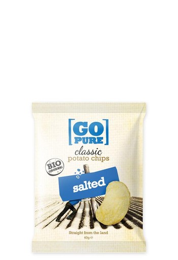 Go Pure Chips naturel gezouten bio (40 Gram)