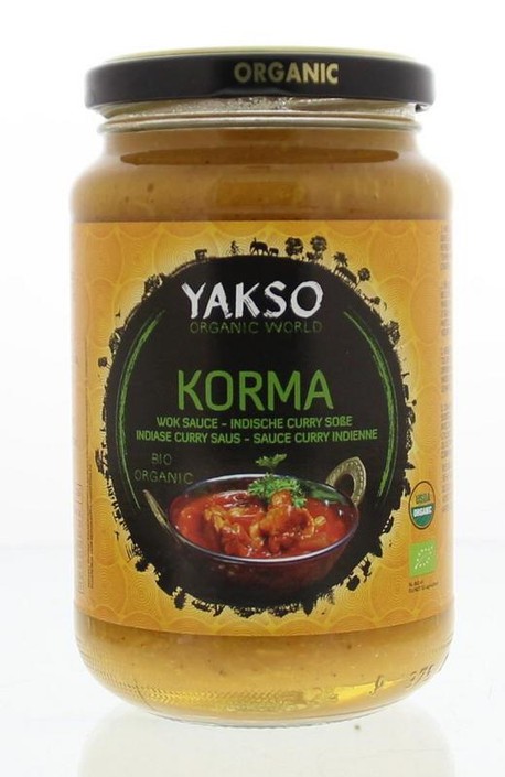 Yakso Roerbaksaus korma bio (350 Gram)