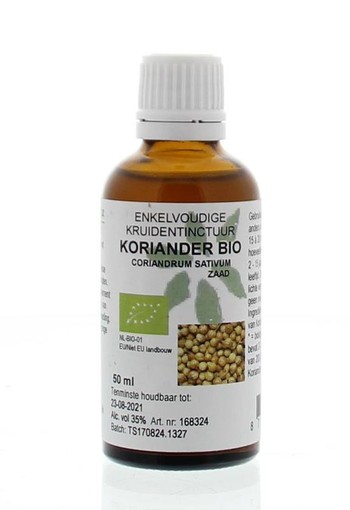 Cruydhof Coriandrum sativum / koriander tinctuur bio (50 Milliliter)