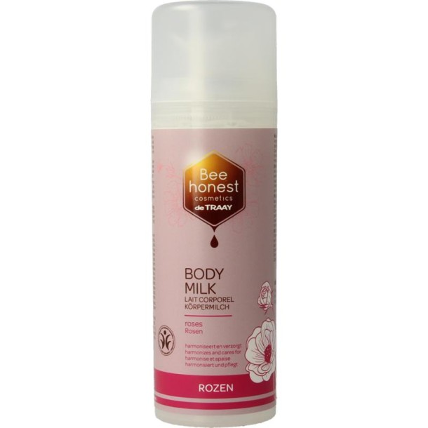 Traay Bee Honest Bodymilk rozen (150 Milliliter)