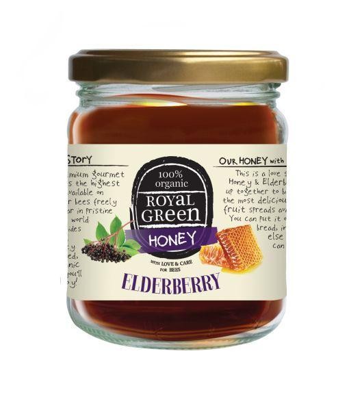 Royal Green Elderberry honey bio (250 Gram)