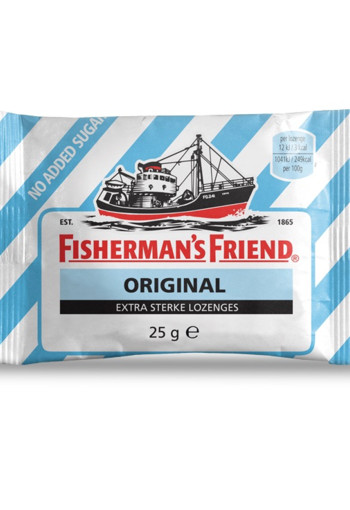 Fishermansfriend Original Extra Sterk Suikervrij 25g