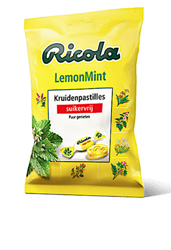 Ricola Lemon Mint Suikervrij 50 Gram