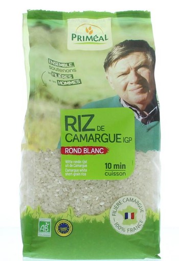 Primeal Witte ronde rijst camargue bio (1 Kilogram)