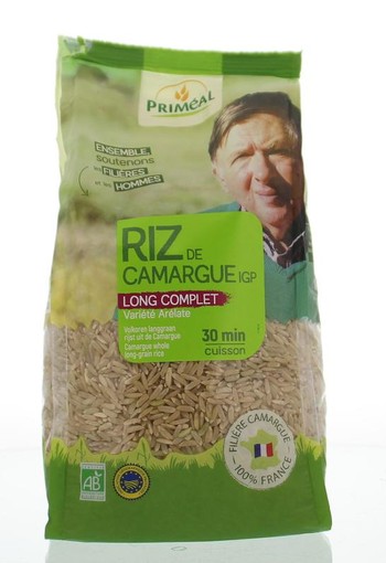 Primeal Volkoren langgraan rijst camargue bio (1 Kilogram)