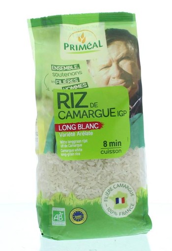 Primeal Witte langgraan rijst camargue bio (500 Gram)