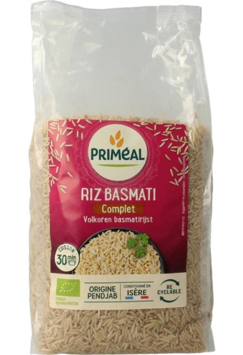 Primeal Volkoren basmati rijst bio (1 Kilogram)