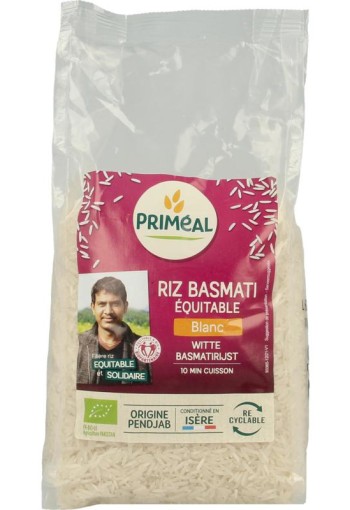 Primeal Witte basmati rijst bio (1 Kilogram)