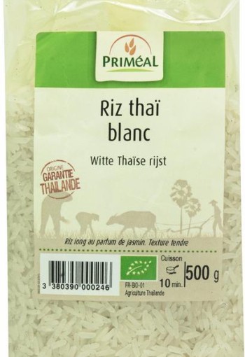 Primeal Witte Thaise rijst bio (500 Gram)