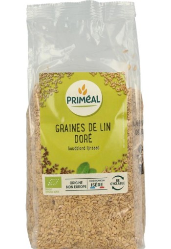 Primeal Lijnzaad goudblond bio (500 Gram)