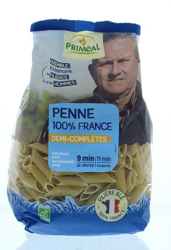 Primeal Halfvolkoren penne bio (500 Gram)