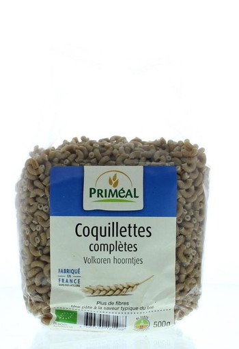 Primeal Volkoren hoorntjes bio (500 Gram)