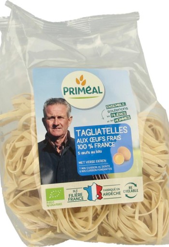 Primeal Tagliatelle met verse eieren bio (250 Gram)