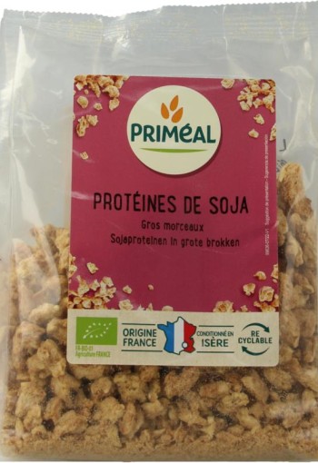 Primeal Sojaproteine grote brokken bio (150 Gram)