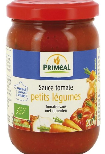 Primeal Tomatensaus met groenten bio (200 Gram)