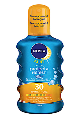 NIVEA PROTECT & REFRESH TRANSPARANTE ZONNESPRAY 30