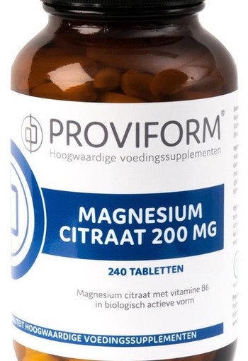 Proviform Magnesium citraat 200 mg & B6 (240 Tabletten)