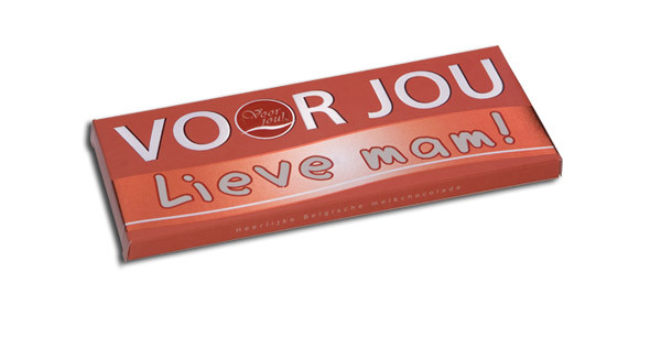 Voor Jou! Wensreep melkchocolade lieve mam (70 Gram)