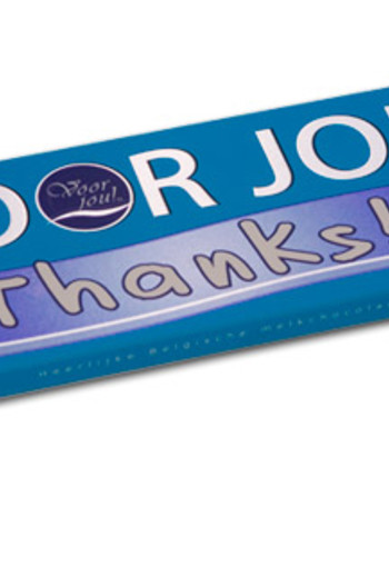 Voor Jou! Wensreep melkchocolade thanks (70 Gram)