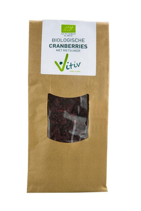 Vitiv Cranberries rietsuiker bio (250 Gram)