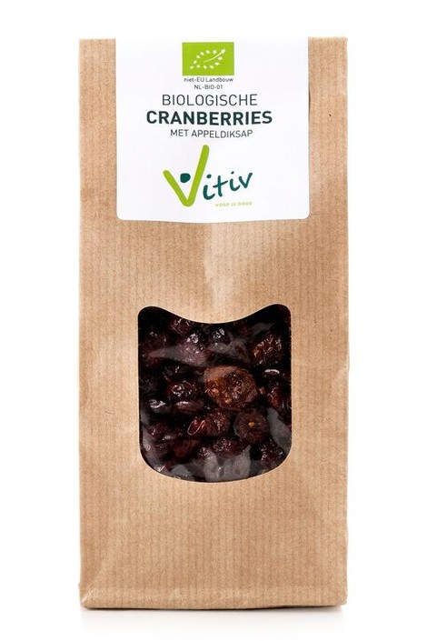 Vitiv Cranberries appeldiksap bio (250 Gram)