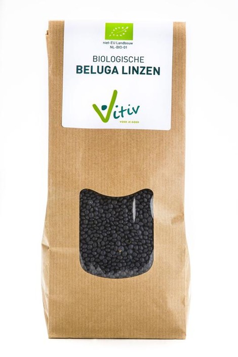 Vitiv Beluga linzen bio (500 Gram)