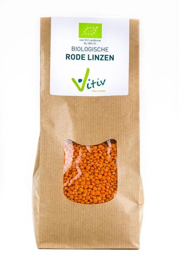 Vitiv Rode linzen bio (500 Gram)