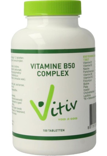 Vitiv Vitamine B50 complex (100 Tabletten)