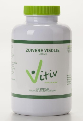 Vitiv Zuivere visolie 500mg (100 Capsules)