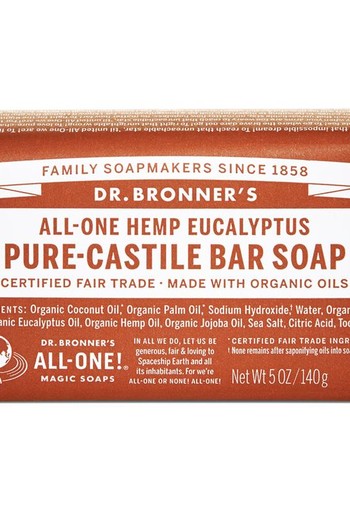 Dr Bronners Barsoap eucalyptus (140 Gram)