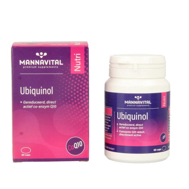 Mannavital Ubiquinol co-enzym Q10 (60 Capsules)