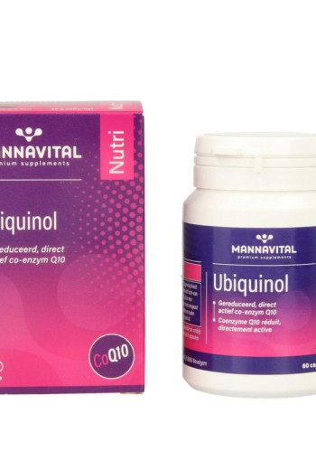 Mannavital Ubiquinol co-enzym Q10 (60 Capsules)