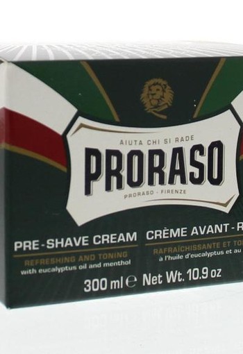 Proraso Preshave creme eucalyptus/menthol (300 Milliliter)