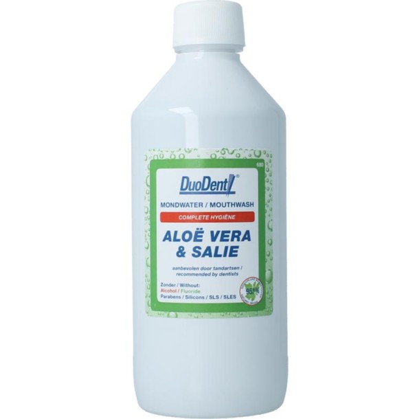 Duodent Mondwater aloe vera/salie (500 Milliliter)