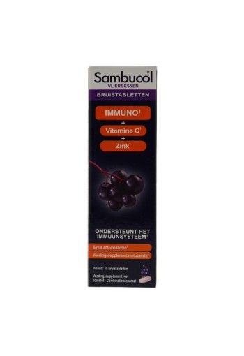 Sambucol Immuno forte bruistabletten suikervrij (15 Bruistabletten)