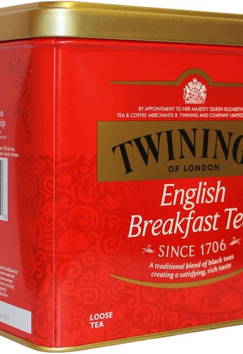 Twinings English breakfast blik (500 Gram)