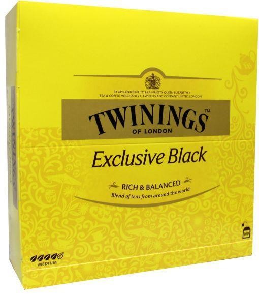 Twinings Exclusive black tea envelop (100 Zakjes)