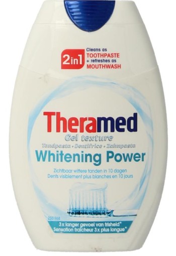Theramed 2 in 1 Power whitening tandpasta (75 Milliliter)