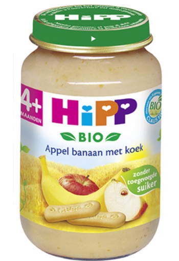 Hipp Appel Banaan Met Koek 4 Maand 190g