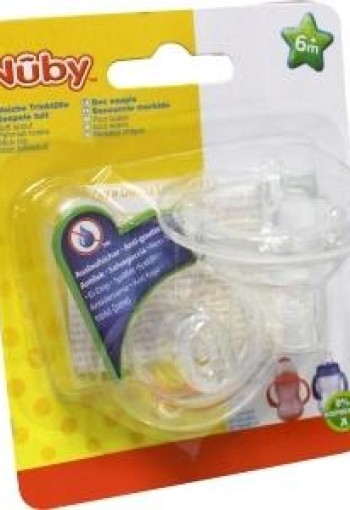 Nuby Eco PP drinktuit anti lek 6m+ (2 Stuks)