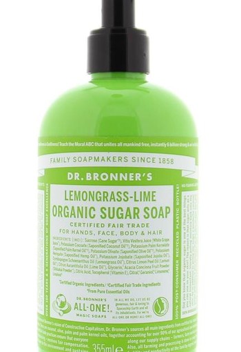 Dr Bronners Shikakai zeep citrus limoen (355 Milliliter)