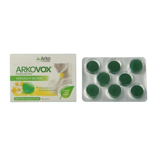 Arkovox Menthol eucalyptus keelpastilles (8 Pastilles)